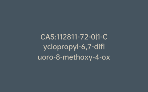 CAS:112811-72-0|1-Cyclopropyl-6,7-difluoro-8-methoxy-4-oxo-1,4-dihydroquinoline-3-carboxylic Acid