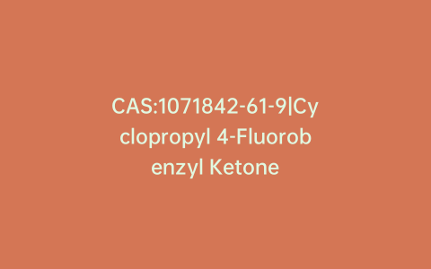 CAS:1071842-61-9|Cyclopropyl 4-Fluorobenzyl Ketone