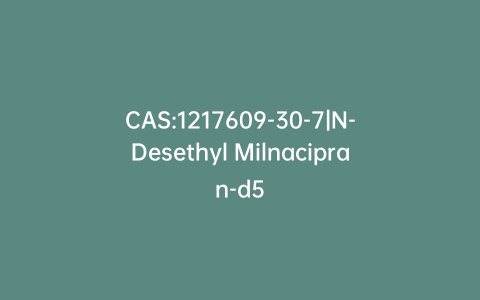 CAS:1217609-30-7|N-Desethyl Milnacipran-d5