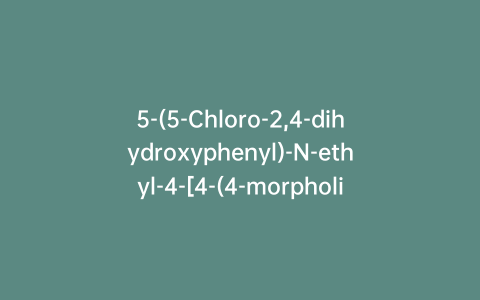 5-(5-Chloro-2,4-dihydroxyphenyl)-N-ethyl-4-[4-(4-morpholinylmethyl)phenyl]-3-isoxazolecarboxamide