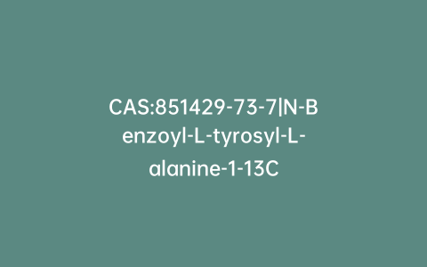 CAS:851429-73-7|N-Benzoyl-L-tyrosyl-L-alanine-1-13C