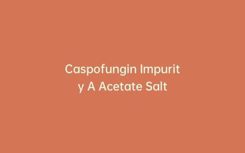 Caspofungin Impurity A Acetate Salt