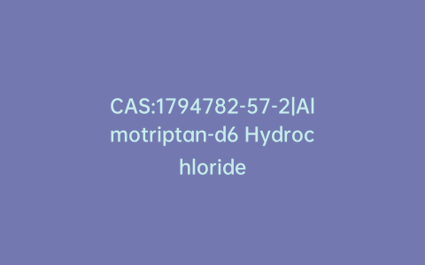 CAS:1794782-57-2|Almotriptan-d6 Hydrochloride