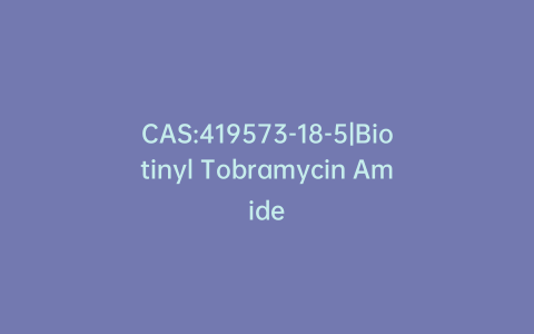 CAS:419573-18-5|Biotinyl Tobramycin Amide