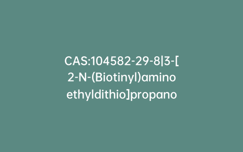 CAS:104582-29-8|3-[2-N-(Biotinyl)aminoethyldithio]propanoic Acid