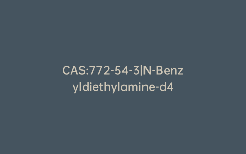 CAS:772-54-3|N-Benzyldiethylamine-d4