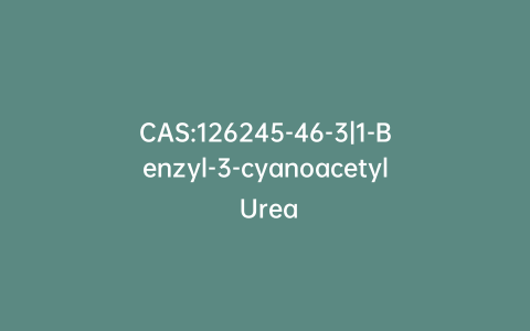 CAS:126245-46-3|1-Benzyl-3-cyanoacetyl Urea