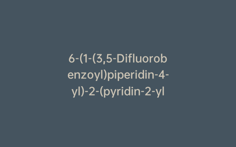 6-(1-(3,5-Difluorobenzoyl)piperidin-4-yl)-2-(pyridin-2-yl)pyrimidin-4(1H)-one