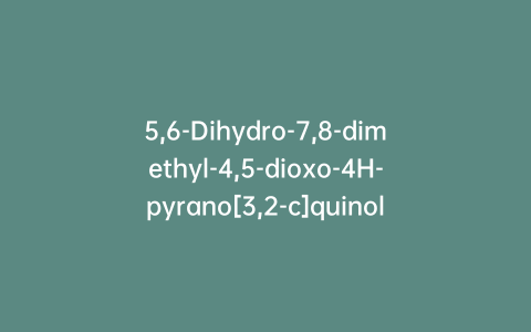 5,6-Dihydro-7,8-dimethyl-4,5-dioxo-4H-pyrano[3,2-c]quinoline-2-carboxylic Acid