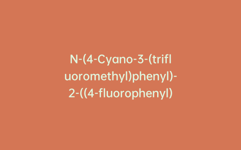 N-(4-Cyano-3-(trifluoromethyl)phenyl)-2-((4-fluorophenyl)sulfonyl)-3-hydroxy-2-methylpropanamide