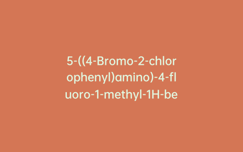 5-((4-Bromo-2-chlorophenyl)amino)-4-fluoro-1-methyl-1H-benzo[d]imidazole-6-carboxylic Acid