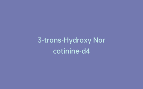 3-trans-Hydroxy Norcotinine-d4