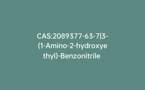 CAS:2089377-63-7|3-(1-Amino-2-hydroxyethyl)-Benzonitrile Hydrochloride