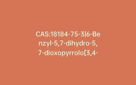 CAS:18184-75-3|6-Benzyl-5,7-dihydro-5,7-dioxopyrrolo[3,4-b]pyridine