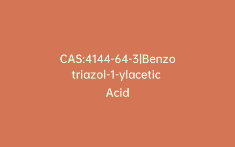 CAS:4144-64-3|Benzotriazol-1-ylacetic Acid