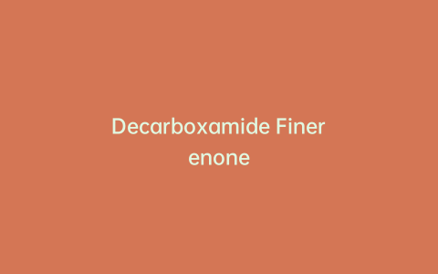 Decarboxamide Finerenone