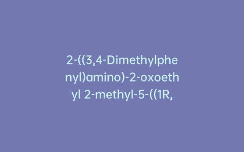 2-((3,4-Dimethylphenyl)amino)-2-oxoethyl 2-methyl-5-((1R,2R,3S)-1,2,3,4-tetrahydroxybutyl)furan-3-carboxylate