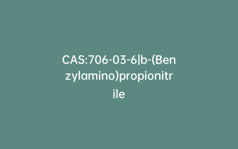 CAS:706-03-6|b-(Benzylamino)propionitrile