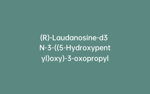 (R)-Laudanosine-d3 N-3-((5-Hydroxypentyl)oxy)-3-oxopropyl Benzenesulfonate