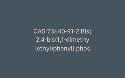 CAS:73640-91-2|Bis[2,4-bis(1,1-dimethylethyl)phenyl] phosphonate