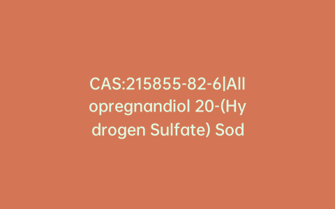 CAS:215855-82-6|Allopregnandiol 20-(Hydrogen Sulfate) Sodium Salt