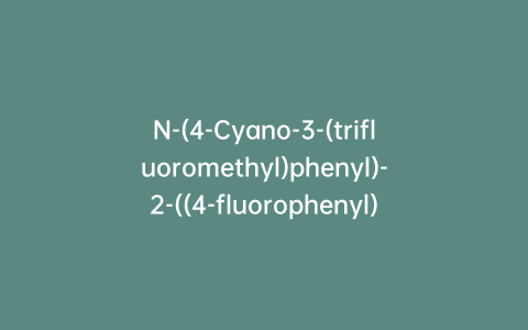 N-(4-Cyano-3-(trifluoromethyl)phenyl)-2-((4-fluorophenyl)sulfonyl)-3-hydroxy-2-methylpropanamide-d4