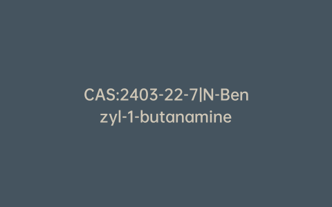 CAS:2403-22-7|N-Benzyl-1-butanamine