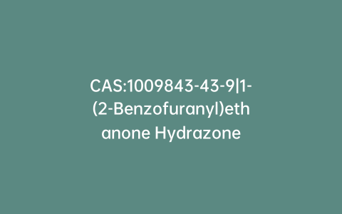 CAS:1009843-43-9|1-(2-Benzofuranyl)ethanone Hydrazone