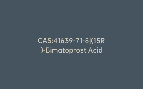 CAS:41639-71-8|(15R)-Bimatoprost Acid