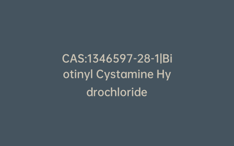 CAS:1346597-28-1|Biotinyl Cystamine Hydrochloride