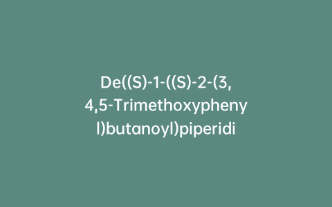 De((S)-1-((S)-2-(3,4,5-Trimethoxyphenyl)butanoyl)piperidine-2-carboxylic Acid) dTAG-7