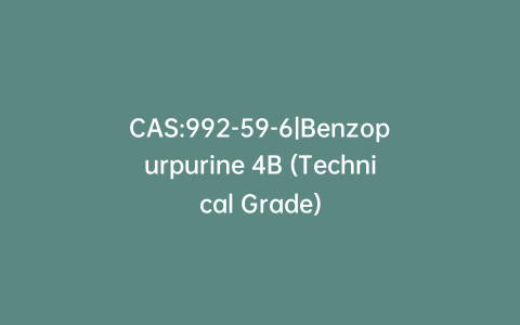 CAS:992-59-6|Benzopurpurine 4B (Technical Grade)