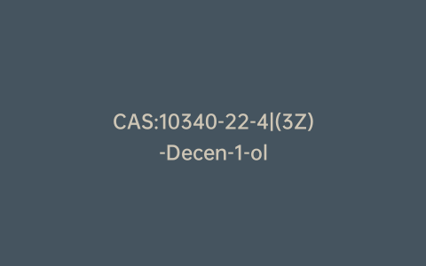 CAS:10340-22-4|(3Z)-Decen-1-ol