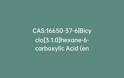 CAS:16650-37-6|Bicyclo[3.1.0]hexane-6-carboxylic Acid (endo/exo Mixture)