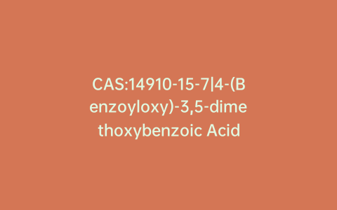 CAS:14910-15-7|4-(Benzoyloxy)-3,5-dimethoxybenzoic Acid