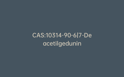 CAS:10314-90-6|7-Deacetilgedunin