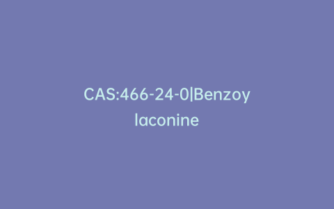 CAS:466-24-0|Benzoylaconine