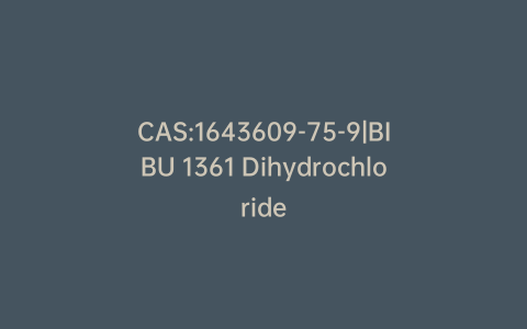 CAS:1643609-75-9|BIBU 1361 Dihydrochloride