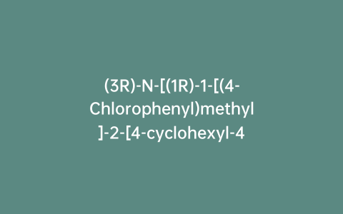 (3R)-N-[(1R)-1-[(4-Chlorophenyl)methyl]-2-[4-cyclohexyl-4-(1H-1,2,4-triazol-1-ylmethyl)-1-piperidinyl]-2-oxoethyl]-1,2,3,4-tetrahydro-3-isoquinolinecarboxamide