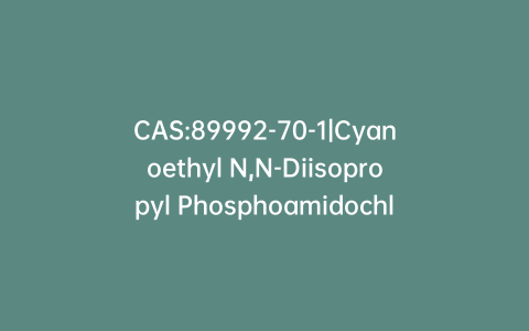 CAS:89992-70-1|Cyanoethyl N,N-Diisopropyl Phosphoamidochloridite