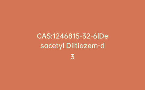 CAS:1246815-32-6|Desacetyl Diltiazem-d3