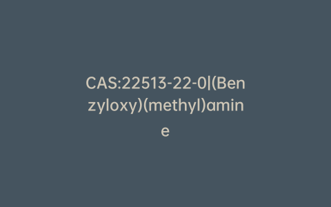 CAS:22513-22-0|(Benzyloxy)(methyl)amine