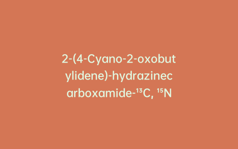 2-(4-Cyano-2-oxobutylidene)-hydrazinecarboxamide-¹³C, ¹⁵N₂