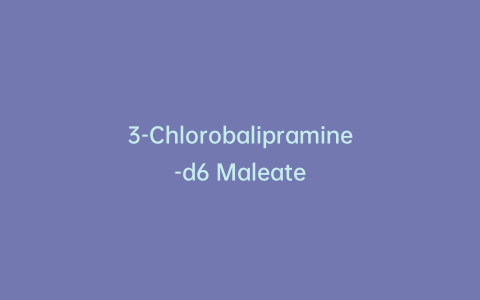 3-Chlorobalipramine-d6 Maleate