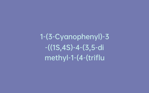 1-(3-Cyanophenyl)-3-((1S,4S)-4-(3,5-dimethyl-1-(4-(trifluoromethyl)phenyl)-1H-pyrazol-4-yl)cyclopent-2-en-1-yl) Urea