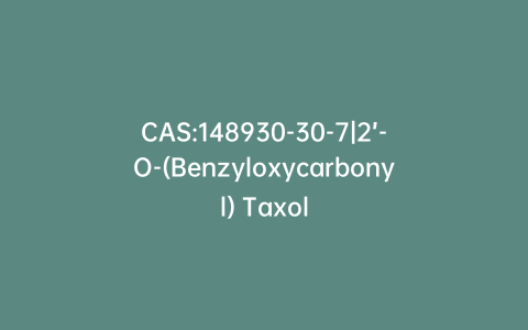 CAS:148930-30-7|2’-O-(Benzyloxycarbonyl) Taxol