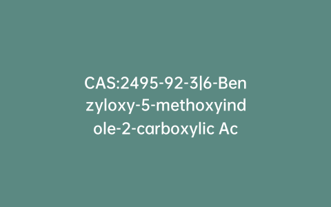 CAS:2495-92-3|6-Benzyloxy-5-methoxyindole-2-carboxylic Acid