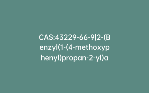 CAS:43229-66-9|2-(Benzyl(1-(4-methoxyphenyl)propan-2-yl)amino)-1-(4-(benzyloxy)-3-nitrophenyl)ethanone