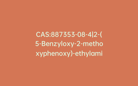 CAS:887353-08-4|2-(5-Benzyloxy-2-methoxyphenoxy)-ethylamine