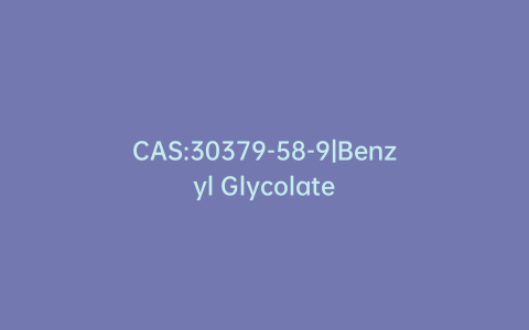 CAS:30379-58-9|Benzyl Glycolate